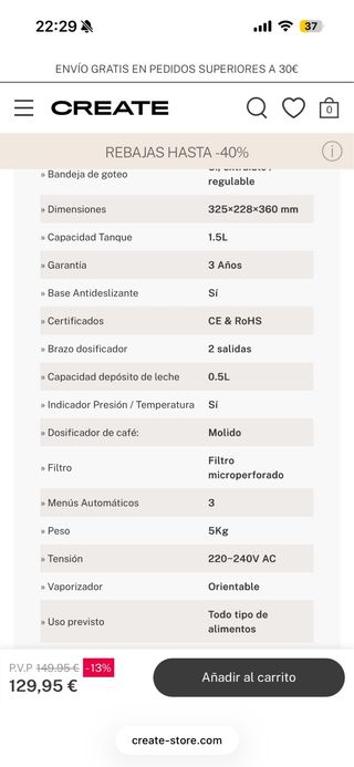 Cafetera espresso estilo retro verde con vapor