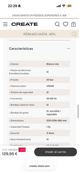 Cafetera espresso estilo retro verde con vapor