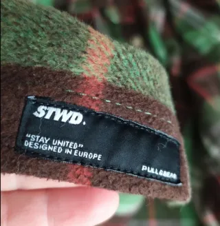 Giacca camicia a quadri marrone e verde