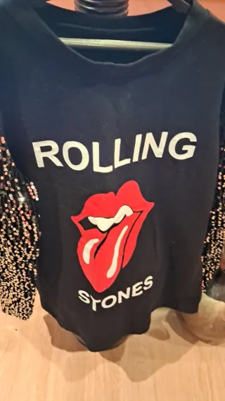 Sudadera Rolling Stones Lentejuelas