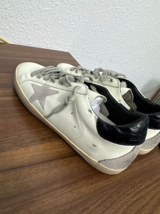 Zapatos Golden Goose Super-Star Blanco/Gris,