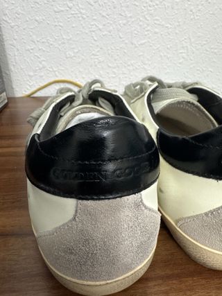 Zapatos Golden Goose Super-Star Blanco/Gris,