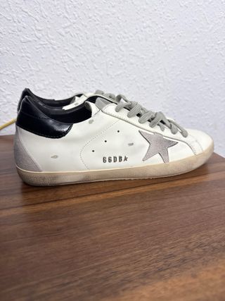 Zapatos Golden Goose Super-Star Blanco/Gris,
