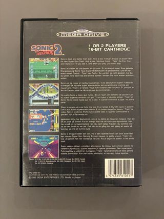 Sonic 2 - Mega Drive + poster