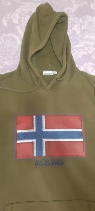 Sudadera Napapijri Verde Bandera Noruega