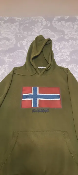Sudadera Napapijri Verde Bandera Noruega