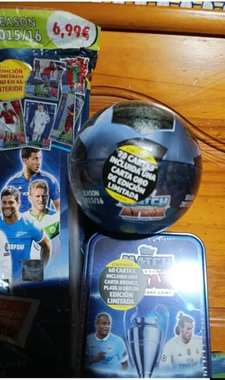 Pack Match Attax Champions 2015/16 tin +ball+album