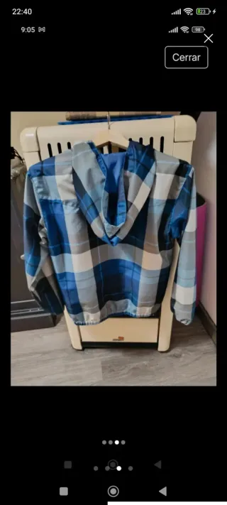 Cazadora DC Shoes Talla M Azul y Blanca