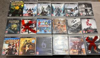 Lote Juegos PS3: Bioshock, Assasin's Creed, Unchar