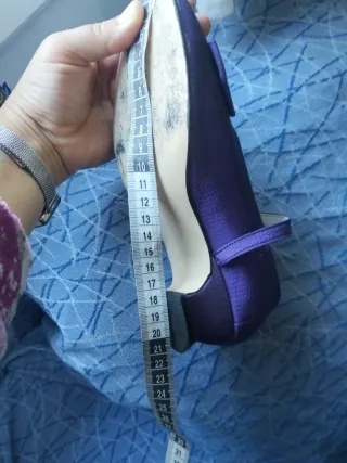 Zapato Fallera Morado Talla 33