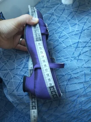 Zapato Fallera Morado Talla 33