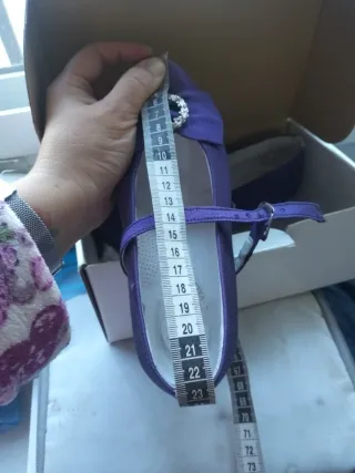 Zapato Fallera Morado Talla 33