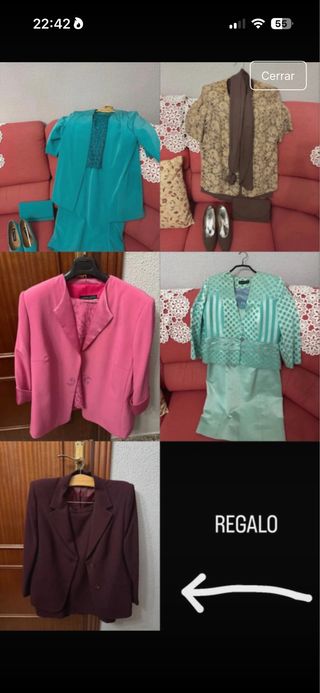 Trajes de falda elegantes + regalo del burdeos