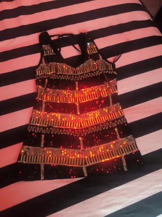 Vestido Bebe fiesta lentejuelas S