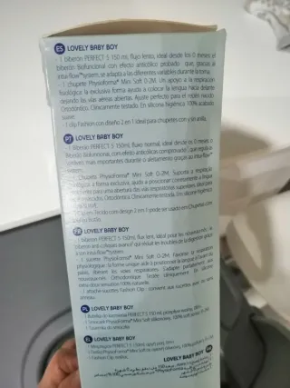 Pack Biberón y Chupete Chicco Azul