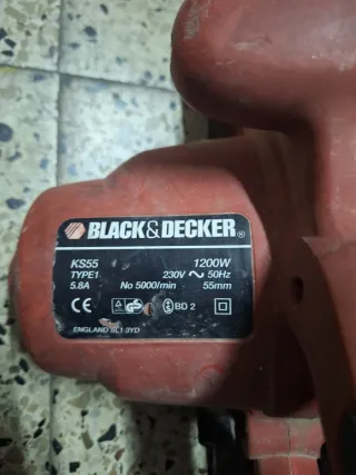 Sierra Circular Black&Decker KS55