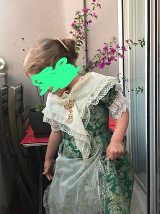 Vestido Fallera Niña 3-5 Años