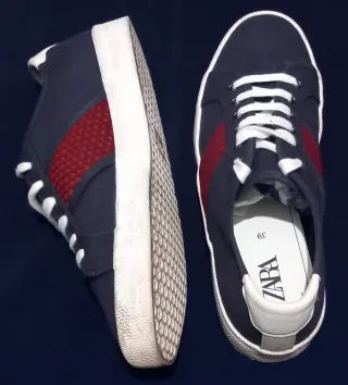 Zapatillas Zara Azul y Rojo