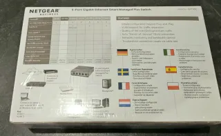 Switch Gigabit NETGEAR GS105E 5 Puertos precintado