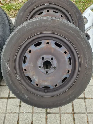 4Llantas 14" 5x100 VW Polo / Ibiza + Tapacubos Ori