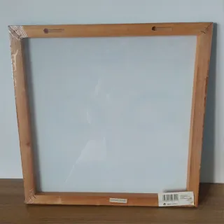 Cuadro Buda blanco y azul 40x40 cm