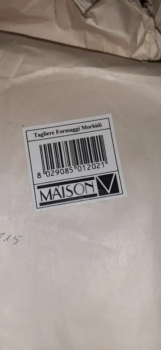 Tagliere per formaggi morbidi in legno e metallo