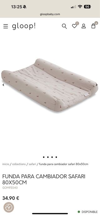 Funda cambiador Gloop! Safari 65x50cm