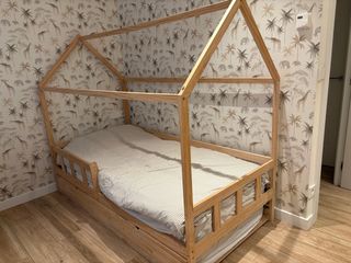 Cama nido infantil madera 90x190 (+colchones)