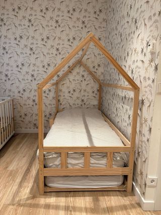 Cama nido infantil madera 90x190 (+colchones)