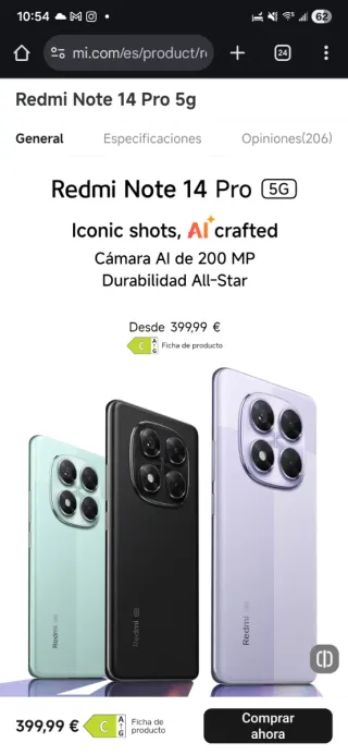 Xiaomi Redmi Note 14 Pro 5G Nuevo