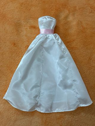 Vestido Novia Barbie con Accesorios