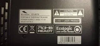 Reproductor DVD Portátil Negro