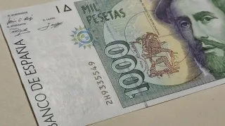 Billete 1.000 Pts. S/C 1992 Hernán Cortés