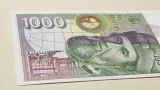 Billete 1.000 Pts. S/C 1992 Hernán Cortés