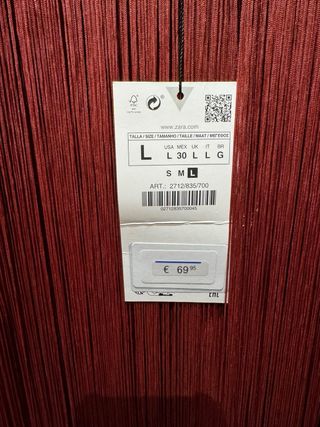 Vestido de flecos rosa/rojo