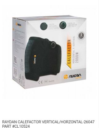 Calefactor 2000W Horizontal/Vertical