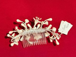 Tocado Novia Flores Perlas. A estrenar