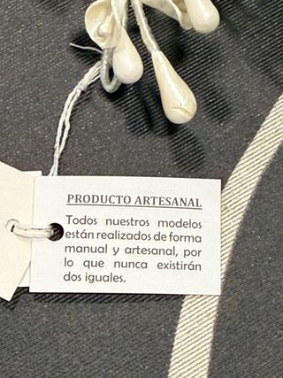 Tocado Novia Flores Perlas. A estrenar