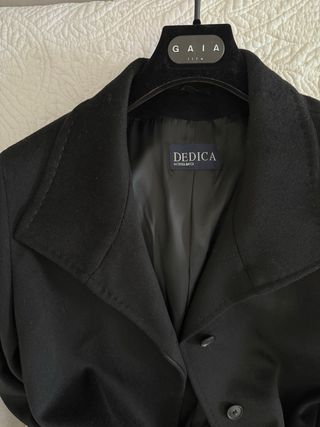 Cappotto DEDICA nero in lana