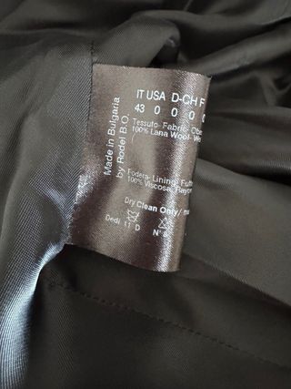 Cappotto DEDICA nero in lana