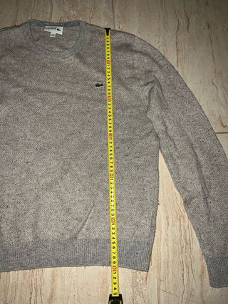 Jersey Lacoste gris · Talla M · Clásico y elegante