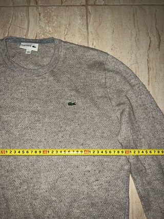 Jersey Lacoste gris · Talla M · Clásico y elegante