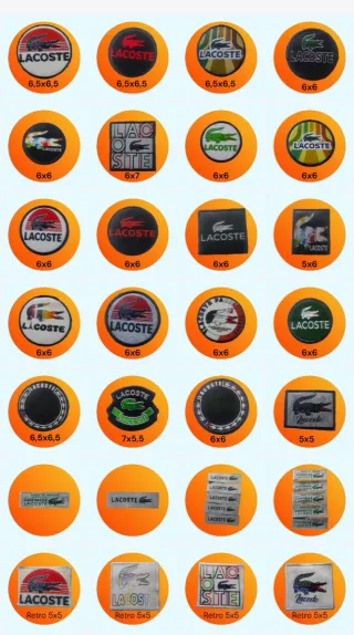 Set Patch Lacoste Set Retro Collo+Set Retro Collo