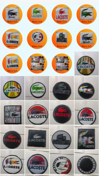 Set Patch Lacoste Set Retro Collo+Set Retro Collo