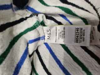Suéter M&S Collection rayas algodón Talla XL