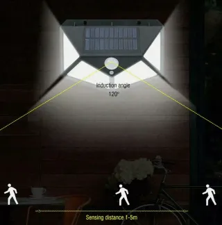 20 Faretti Solari LED 100 Sensore Giardino Viali