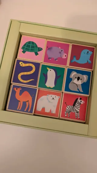 2 x Juego DJECO: Memo Wood y Vis n'roll