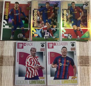 Pack Panini 2023-24 Mágicos, Top Crack y Goleador.