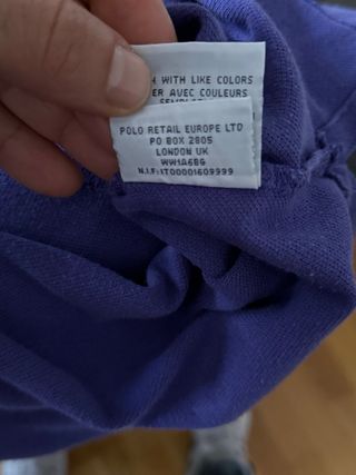 Polo Ralph Lauren Manga Larga Morado Talla L