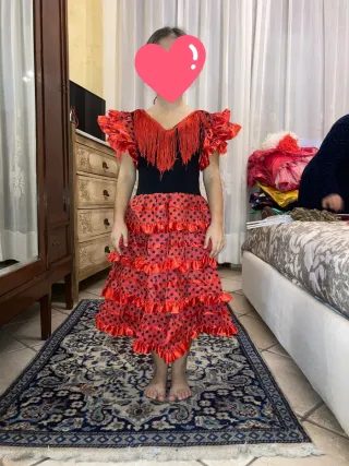 Costume Carnevale Spagnola 7 Anni